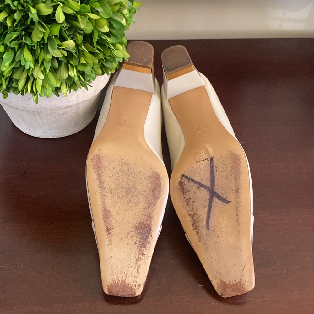 ST. JOHN CREAM CLASSIC PUMPS SIZE 9 🌟EUC🌟 - Picture 14 of 16